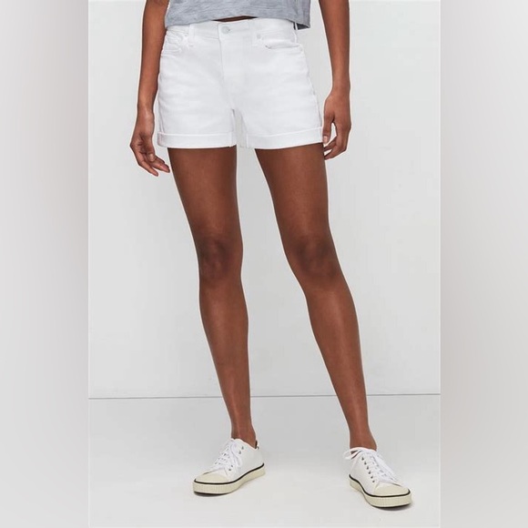 7 for All Mankind | White Denim Shorts | Size 27 - Picture 3 of 12